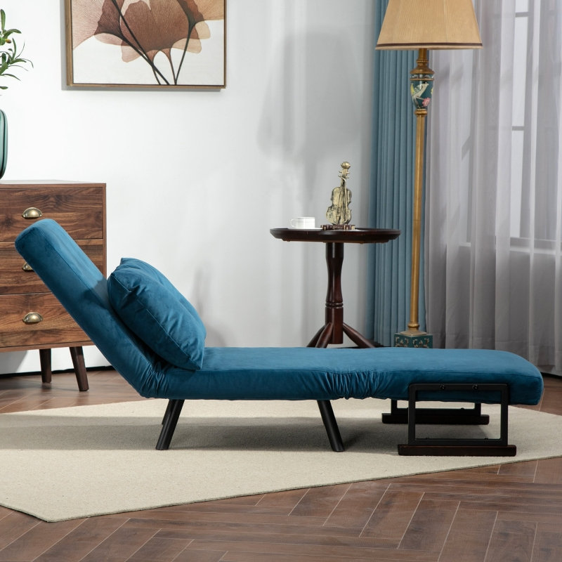 Upholstered Side Chair, Blue