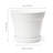 6 in Durable Plastic Planter Pots with Drainage Holes & Saucers