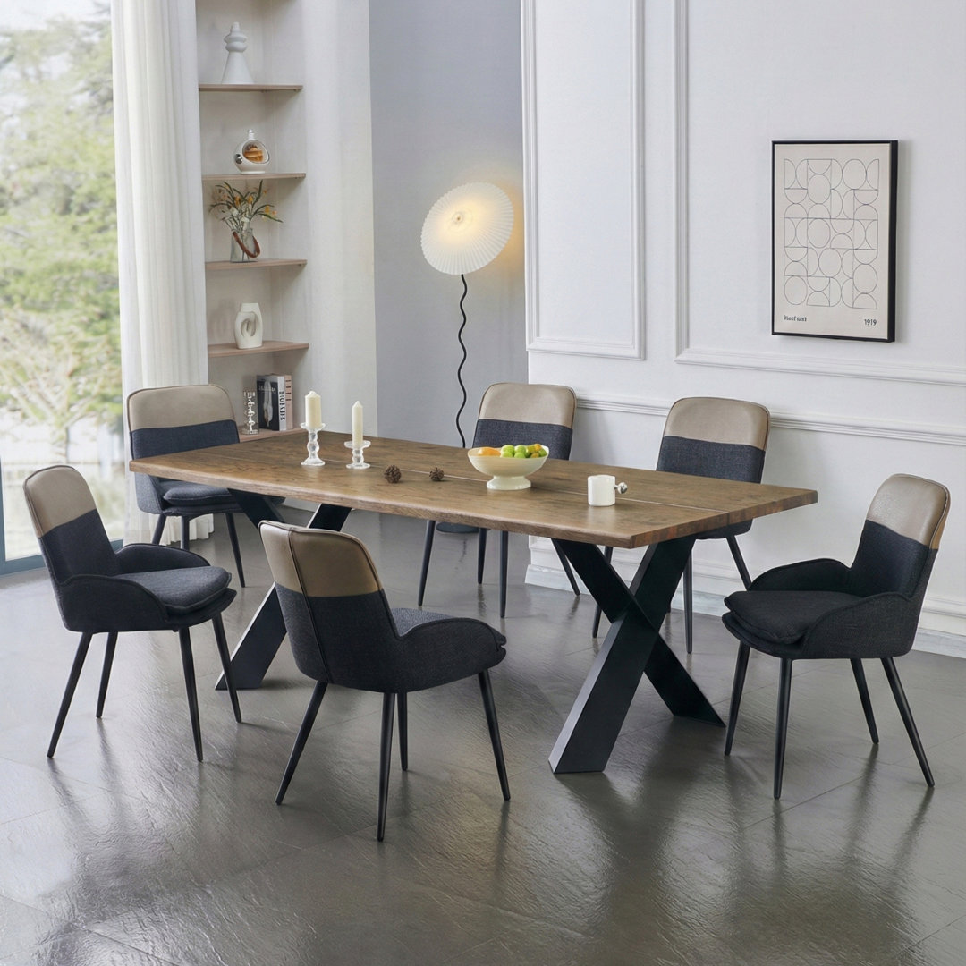 Metal Base Dining Table