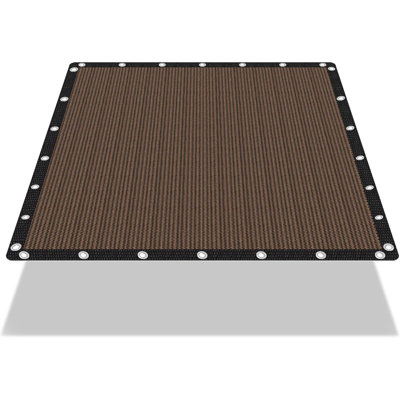 Auvent 90% toile de parasol en toile d'ombrage - écran d'intimité résistant au vent avec œillets en acier inoxydable renforcé pour la terrasse, la cour et la terrasse