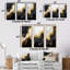 Or et marbre noir Essence I - ensemble de 3 reproductions d'art abstrait en marbre-74494715-74494712