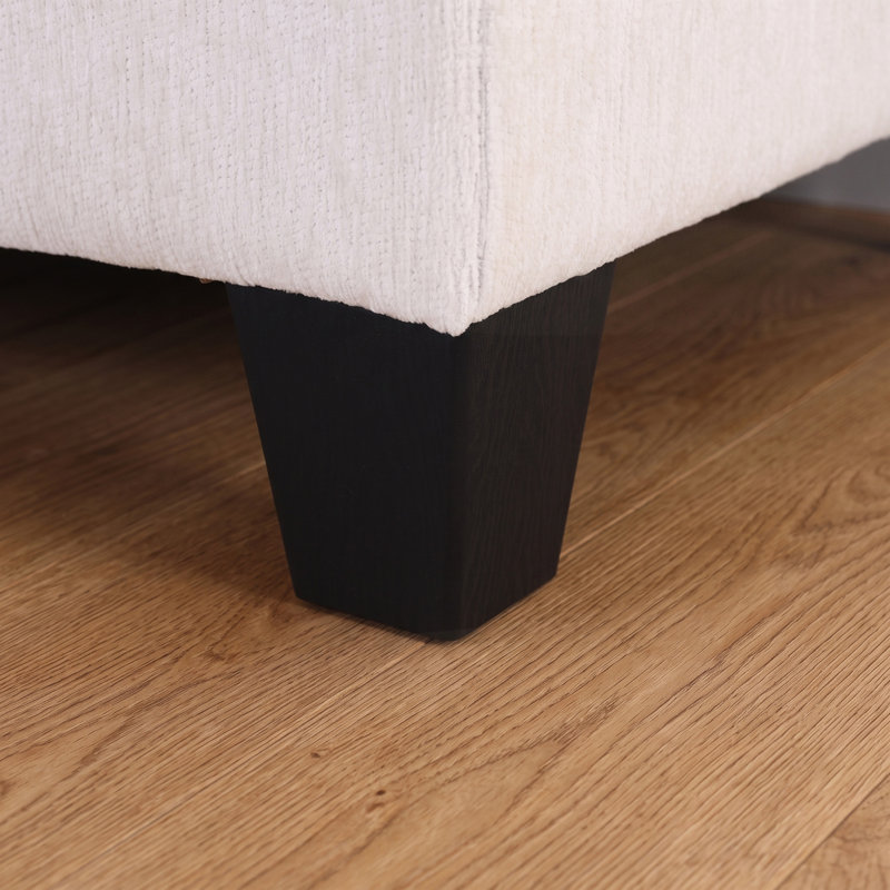 Canapé d'angle en L, sofa surdimensionné avec méridienne réversible, mobilier moderne pour salon, Tissu beige