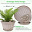 Pot à plantes 10 pouces, pots de fleurs de 4, pot à fleurs avec drainage ...