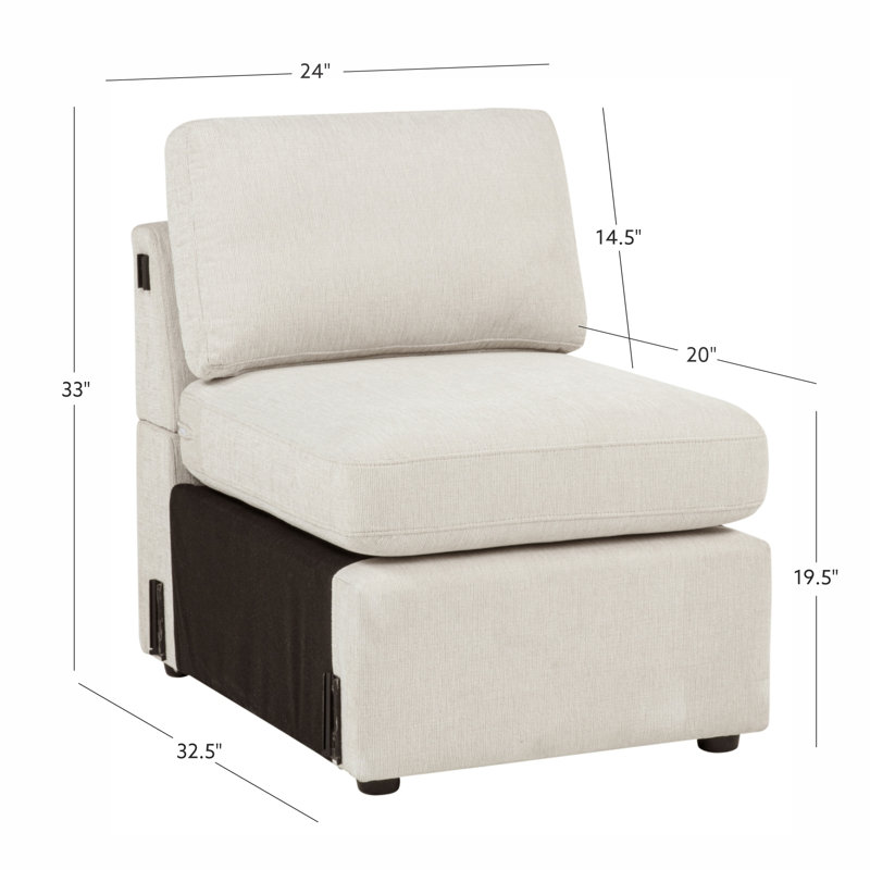 Siège et dossier Lockheart 24 po beige, Beige