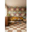 Papier peint floral, décoration murale pastel bohémien