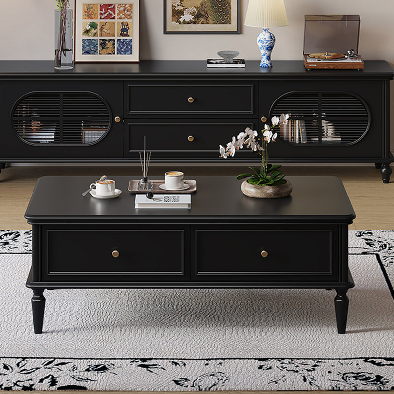 Solid wood French-style coffee table