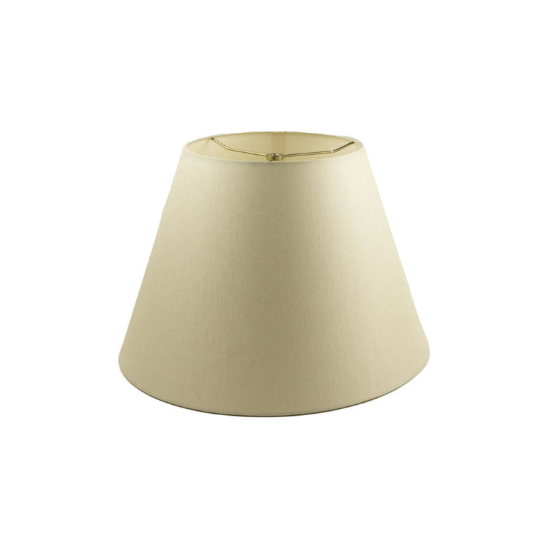 Hardback Empire Linen Lamp Shade, 11" H x 16" W x 16" D, Off White