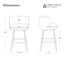 Tabouret de comptoir pivotant moderne-962398296