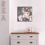 Reproduction d’art sur toile, "Pink pivoines on Gray II" par Shawna Sullivan