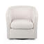 Chaise pivotante contemporaine - Plusieurs options de couleurs: pivotant élégant avec pieds noirs d'une largeur de 31,9 po