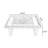 Retro Solid Wood Iron Rectangular Coffee Table