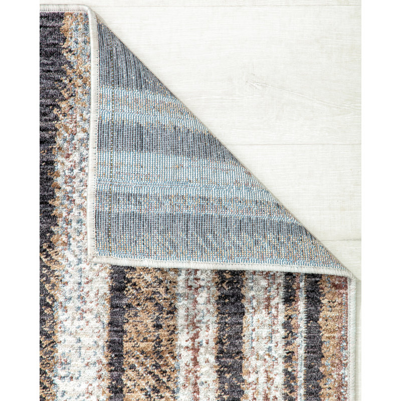 Celestia Contemporary Gazey grey Area Rug, Rectangle 2'6" x 4'