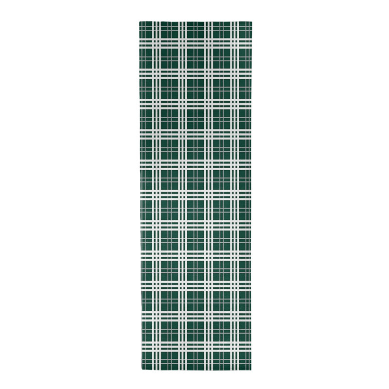 Tapis écossais vert, Tapis de couloir 2 pi 6 po x 8 pi