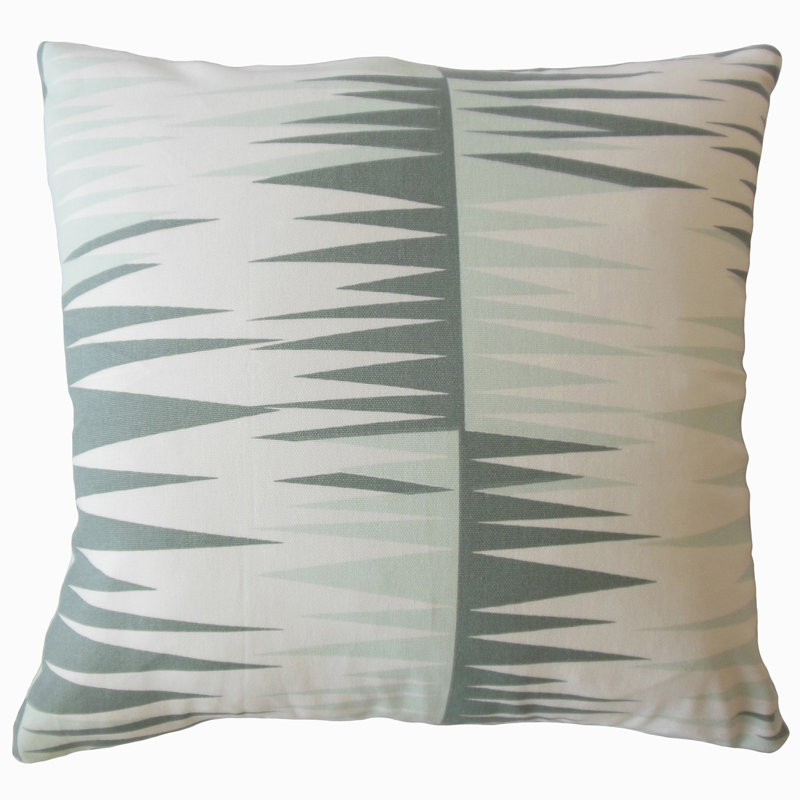 Coussin décoratif 100% coton Gadge, Gris, H 12 po x l 18 po