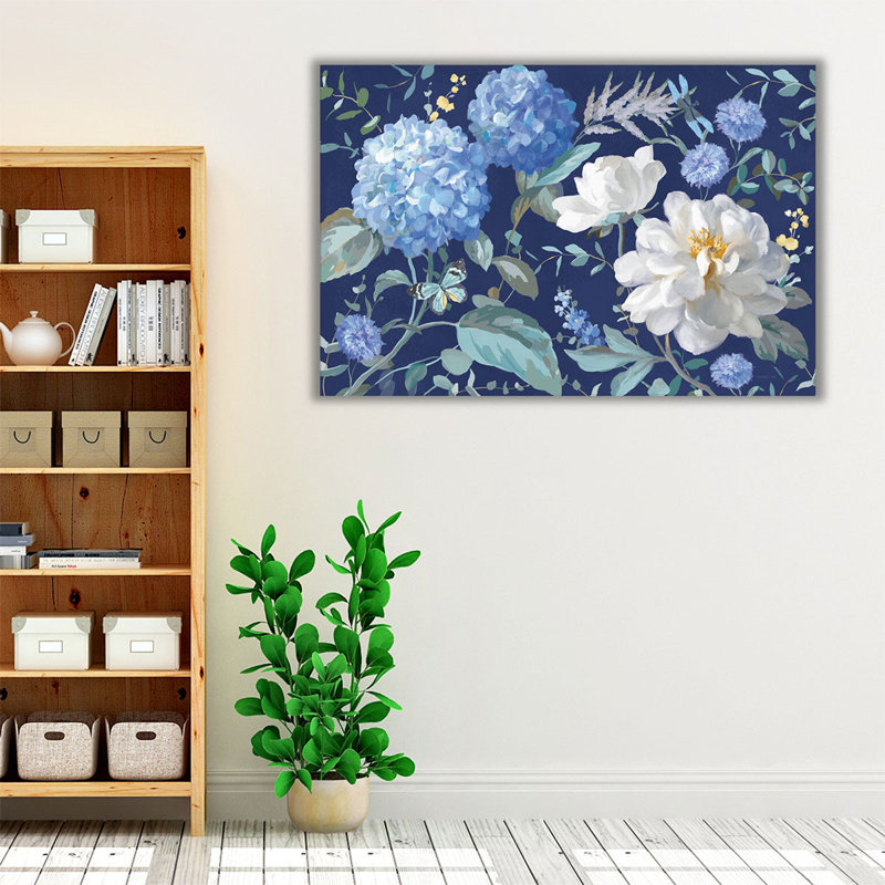 «Spring Morning Blooms I», reproduction d'art sur toile, H 12 po x l 18 po
