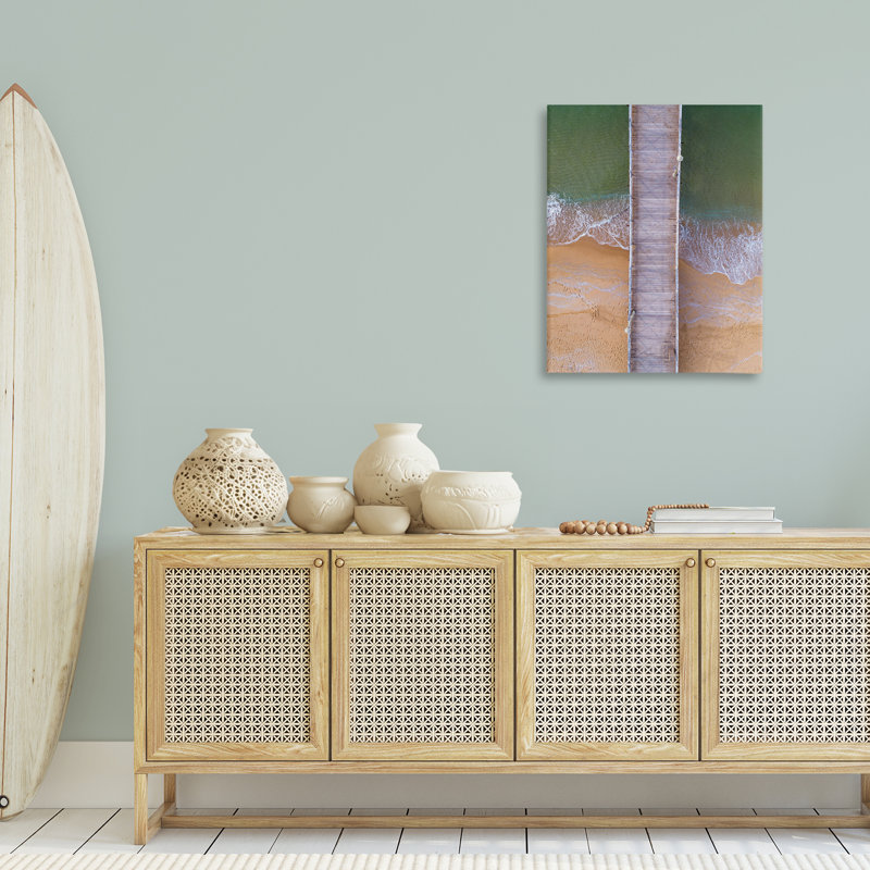 Art mural en toile vue aérienne par Daphne Polselli, H 30 po x l 24 po