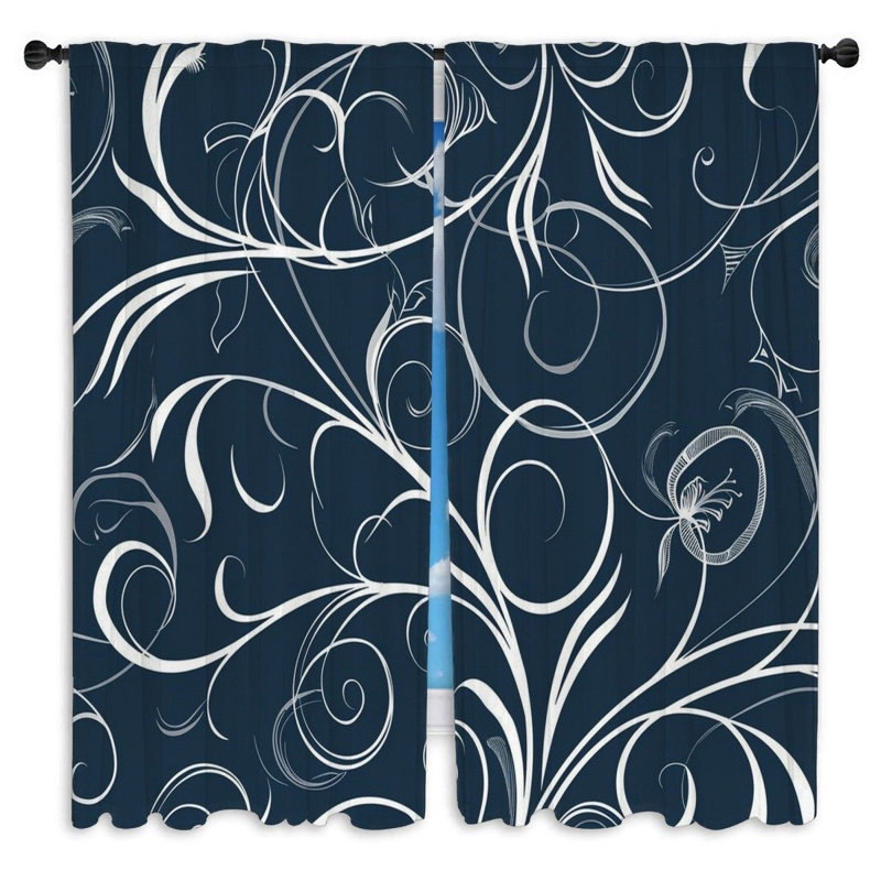 Paire de rideaux obscurcissant en polyester Keldric, L 40 po x L 82 po