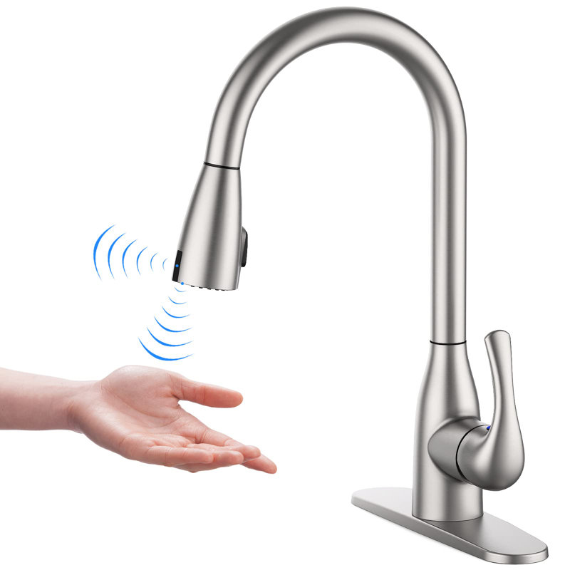 Babevy Pull Down Touchless Kitchen Faucet