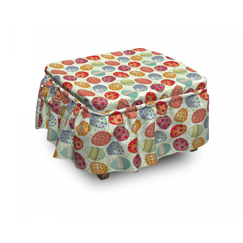 Ensemble de housse pour repose-pieds 2 pièces, Motif 3