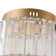 Jemmison Crystal LED Flush Mount with 3CCT Function