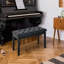 Banquette de piano capitonnée à boutons capitonnée-1851949531