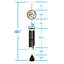 Carillon de vitrail 40 po