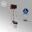 Toilette suspendue murale 1,6 GPF (siège non inclus)-90674194