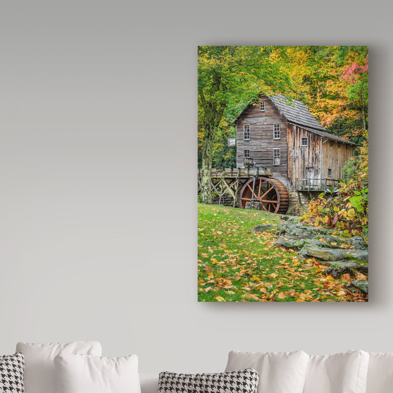 Fillmer «Grist Mill Vert», reproduction de photo sur toile tendue, H 24 po x l 16 po x P 2 po