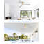52 Inch Wooden Ceiling Fan With 3 Solid Wood Blades Remote Control Reversible Dc Motor Without Light