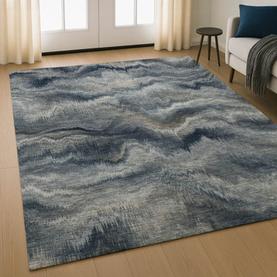 Premium Machine Washable Mayfield AMF2095 Waves Rug