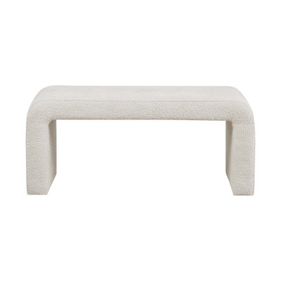 Boucle Waterfall Bench for Kitchen Bedroom,Indoor and Hallway