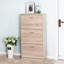 Armoire de rangement pour chaussures à 3 tiroirs, range-chaussures en bois à 3 niveaux