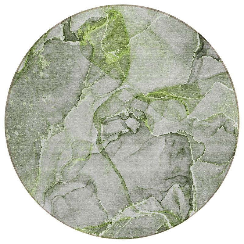 Tapis extérieur rond rond 8 po