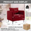 Chaises d'appoint en velours avec coussin épais et structure en bois-1808135735-1808135690