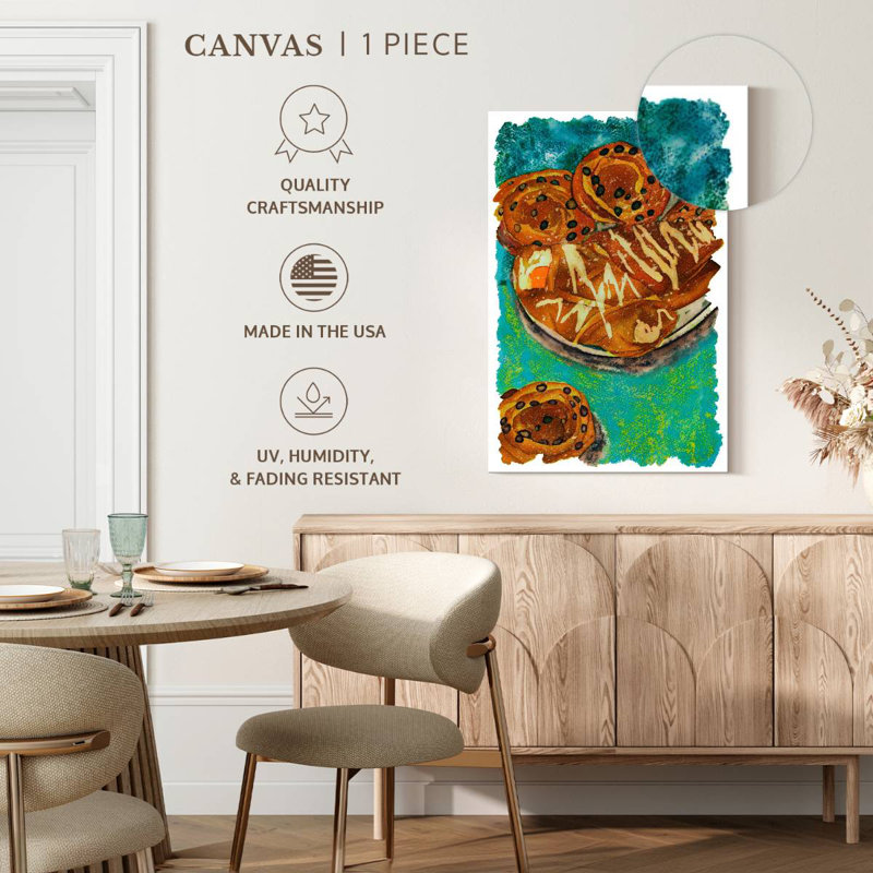 Breakfast Pastries, 51" H x 34" W