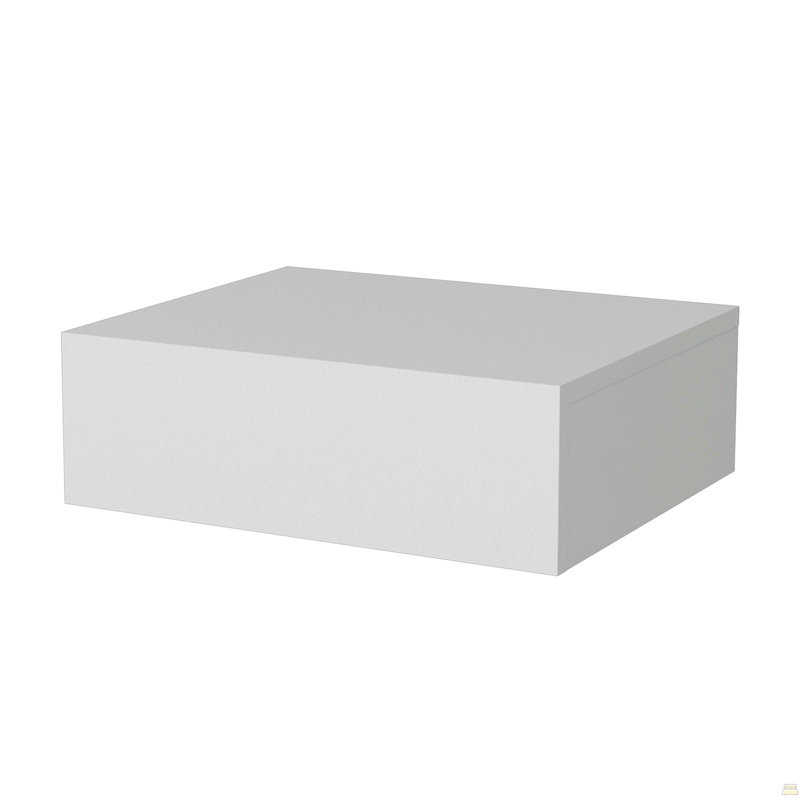 Table de chevet murale flottante, Blanc