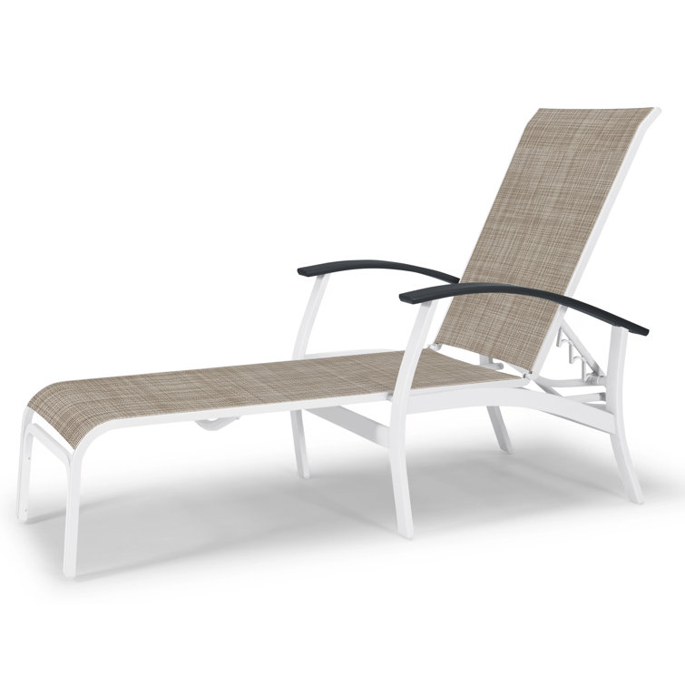 Askar Outdoor Rust-Resistant Metal Chaise Lounge