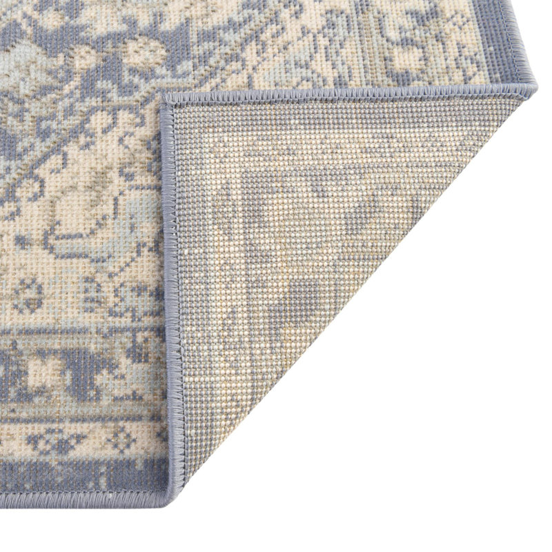 Shailena Oriental French Blue Area Rug, Runner 2' x 6'1"