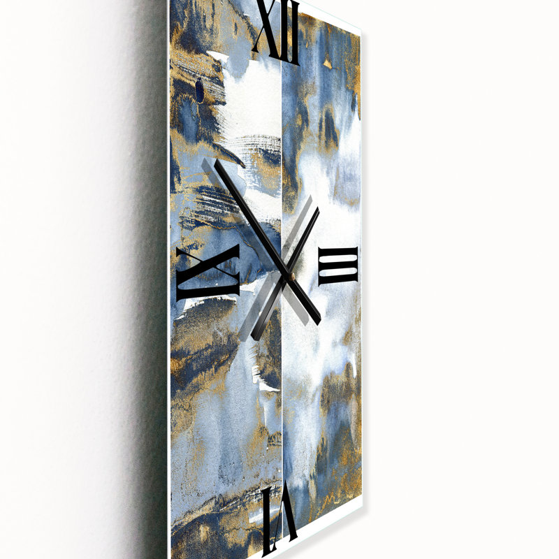 Horloge murale Abstract Waves III, Grand