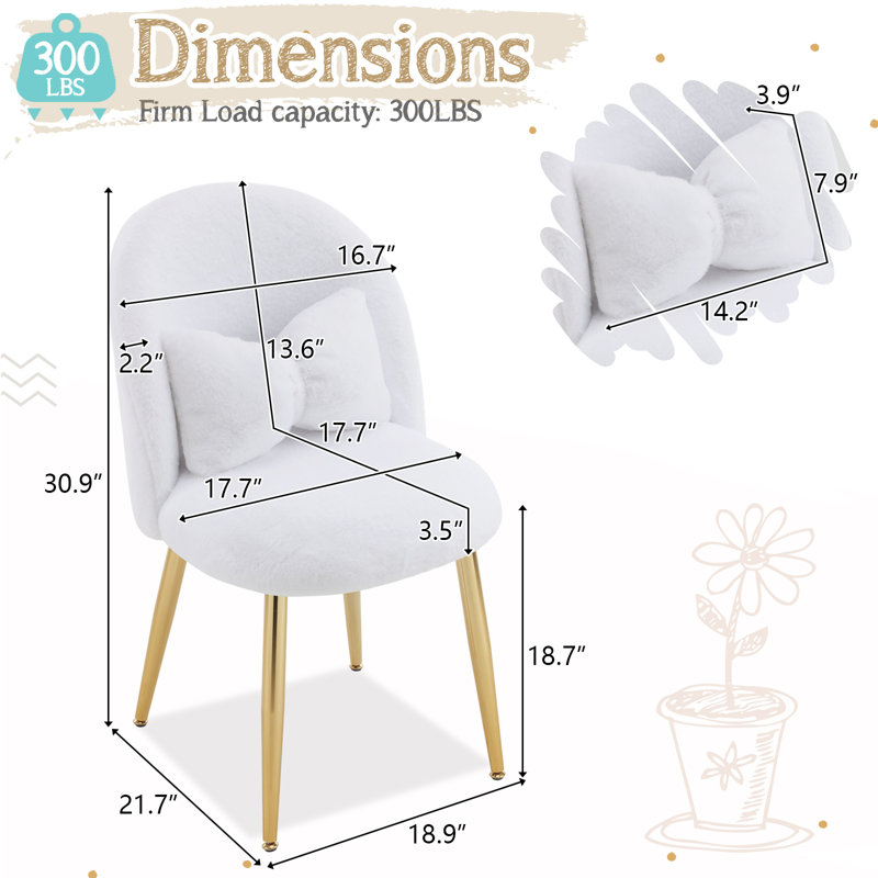 Fauteuil de maquillage, Blanc
