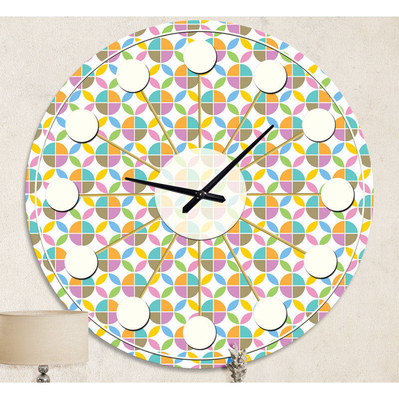Horloge murale rétro Mid-Century, Moyenne