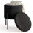 Modern Round Boucle Ottoman With Storage-169935271