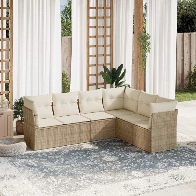 Ensemble de canapé de jardin Vidaxl PE
