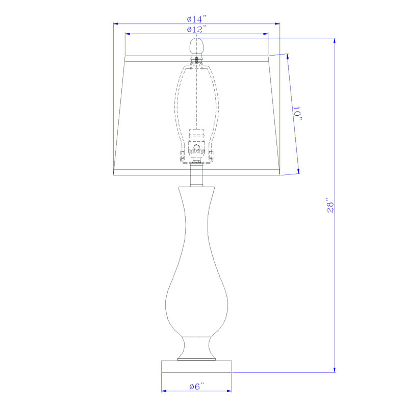 Lampe de table Callaham, abat-jour blanc, verre incurvé élégant, base en métal