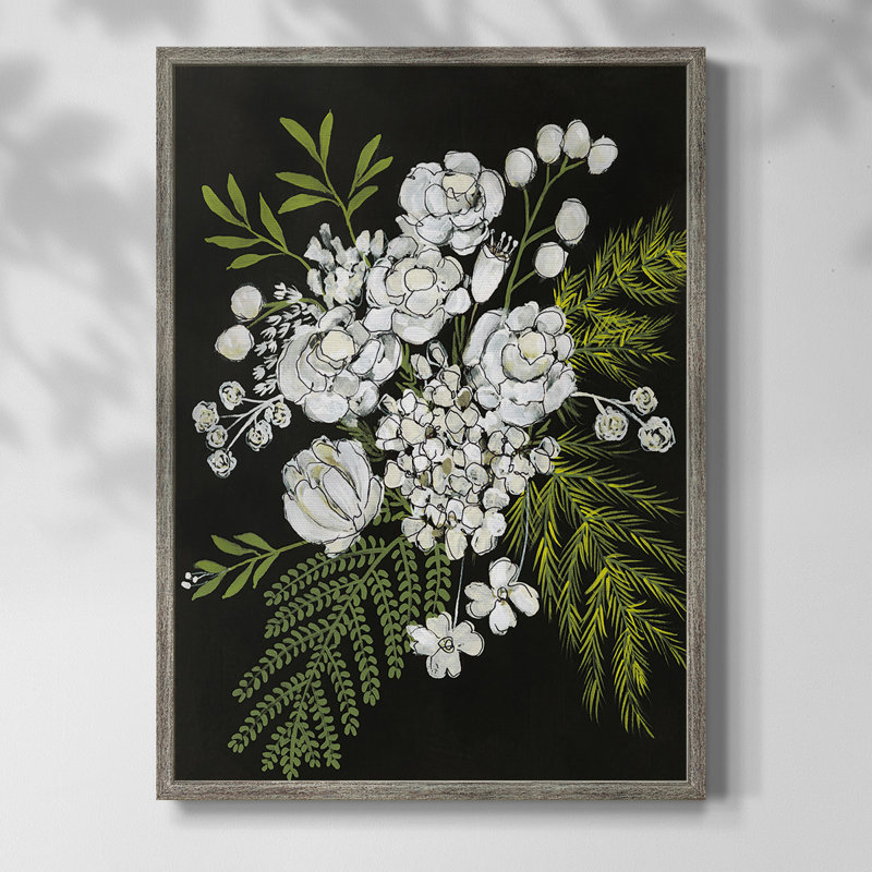 Couleur magnétique I, Non, Toile encadrée argent patiné
