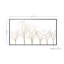 Sculpture murale en métal surdimensionnée, œuvre d'art minimaliste en fer, 40 po de largeur