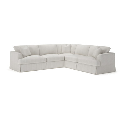 Lucia 4 - Piece Slipcovered L-Sectional by Wayfair Custom Upholstery