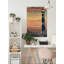 Coucher de soleil au phare, reproduction d'art sur toile tendue-1994119387
