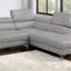 Canapé modulaire moderne 2 pièces en cuir synthétique Setfaux-106027269