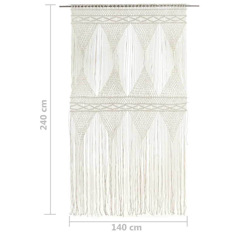 Lasseter Sheer Curtain Single Panel, Cream
